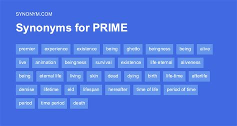 prime synonym